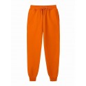mens fleece sweatpants Active jogger pant with side pocket heavyweight Joggers solid color Trousers elastic waist Drawstring brushed casual pants Workout Pants