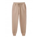 mens fleece sweatpants Active jogger pant with side pocket heavyweight Joggers solid color Trousers elastic waist Drawstring brushed casual pants Workout Pants