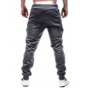 mens sweatpants With Zipper Pockets fashion jogger sports pants trousers long pants Running Jogging lightgray