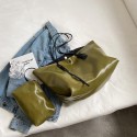 Women's Work Bag Tote PU Leather Solid Color Metallic Daily Date Office & Career Green Black Brown Beige