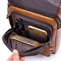 Men's Unisex 2022 Crossbody Bag Polyester Nappa Leather Zipper Plain Fashion Daily Outdoor Black Brown