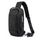 Men's Sling Shoulder Bag Oxford Cloth Zipper Solid Color Daily Going out Black Army Green Royal Blue Rainbow