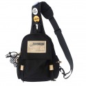 Women's Unisex Sling Shoulder Bag Nylon Synthetic Zipper Solid Color Daily Outdoor White Black Blue Red