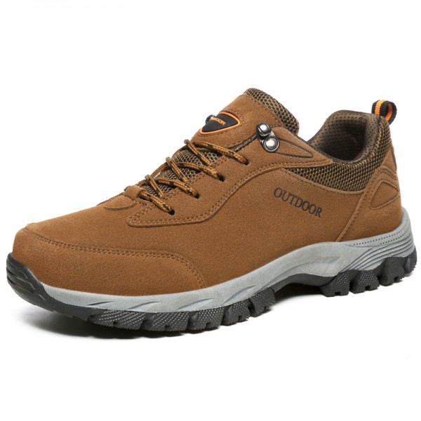 Men's Trainers Athletic Shoes Daily Outdoor Walking Shoes PU Non-slipping Dark Grey Army Green Brown Fall Spring